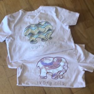 2 Ivory Ella T shirts